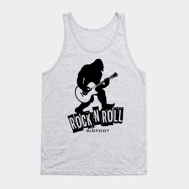 Rock N Roll Bigfoot Tank Top by Toogoo